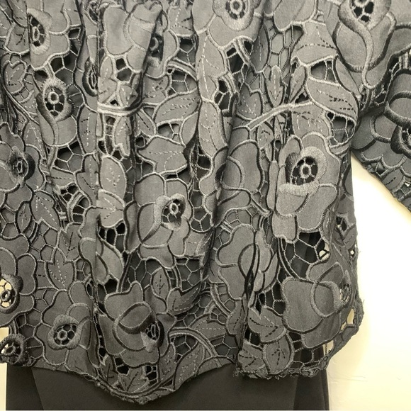 Shoshanna Black Lace off the Shoulder Dress​ - Picture 10 of 12